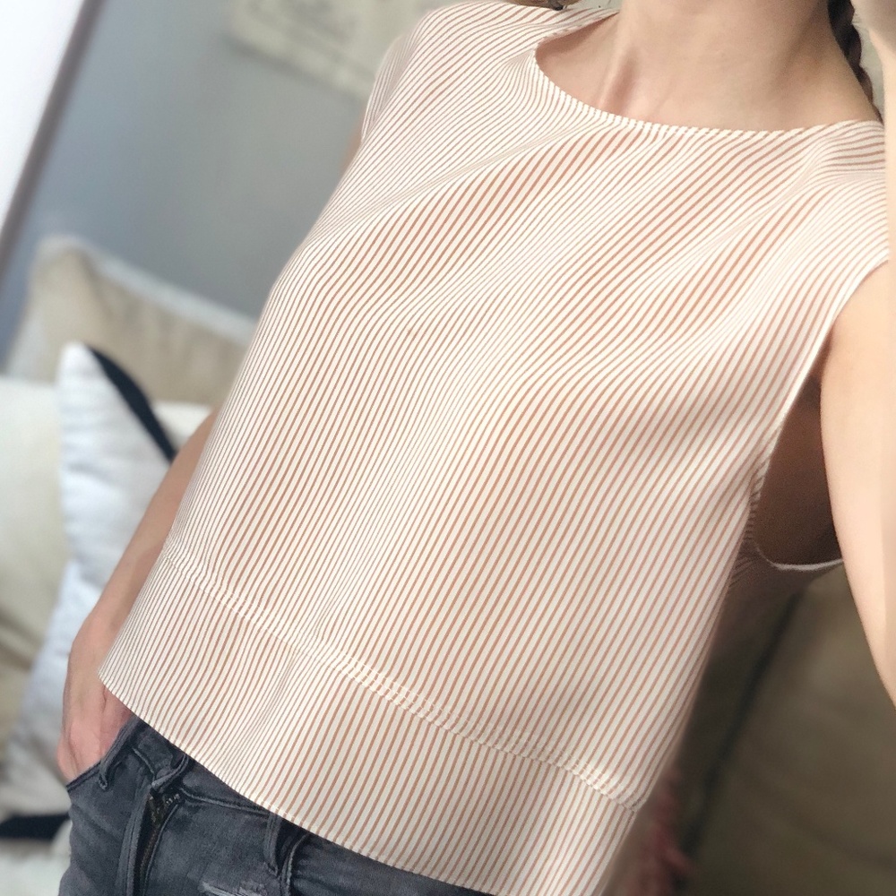 Rag & Bone Silk Striped Blouse Size XS ✨